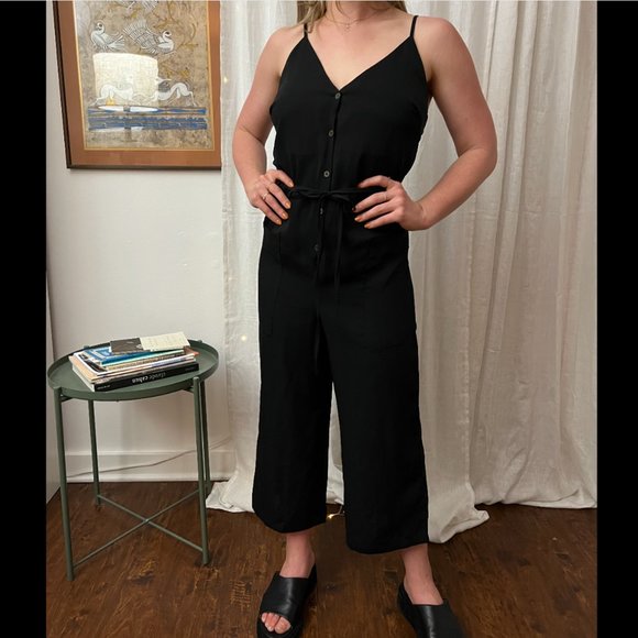 Vagabond button-front tank jumpsuit, Sz M - Picture 7 of 7